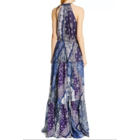 ✨ HP✨ Halter Dress NWT Paisley Bandana Halter Maxi - Picture 7 of 16